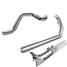 Exhaust Headers & 36" Fishtail for Harley 1995-2016 Touring Models, Road King