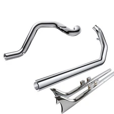 Exhaust Headers & 36" Fishtail for Harley 1995-2016 Touring Models, Road King