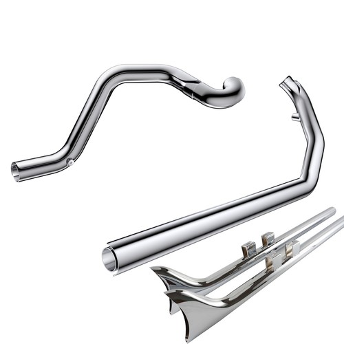 V-Twin Fishtail Exhaust Clamp Set For Harley Touring FLT Models (1995-2016) – Made In Taiwan, Part #31-0280 - View #3