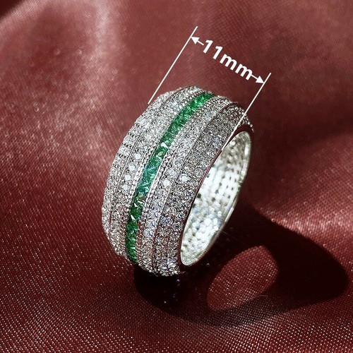 Fashion 925 Silver Plated,Gold Plated Ring Cubic Zircon Women Jewelry Sz 6-10 - Picture 29 of 34