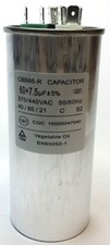 60 7.5 60/7.5 uF Dual Run Capacitor 370 440 V 370-440 V Motor CBB65-R 55x125mm