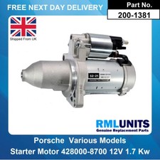 Starter Motor For Porsche 911 Turbo 3.8  See Full Listing In Description