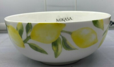 Mikasa Lemon Lemons 4 Pcs Set Salad Bowls 6 '' New NWT 8 12