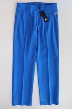 ADIDAS SOLID SOFT STRETCH WOVEN GOLF TROUSERS PANTS - BLUE FI8664 - KIDS BOYS M