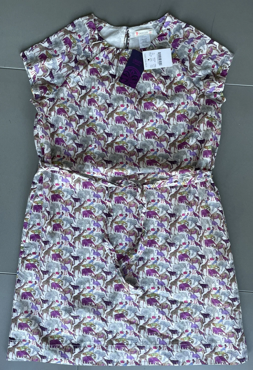 NWT Jcrew Girls Dress In Liberty Fabric Size 12 Uears Retails $89