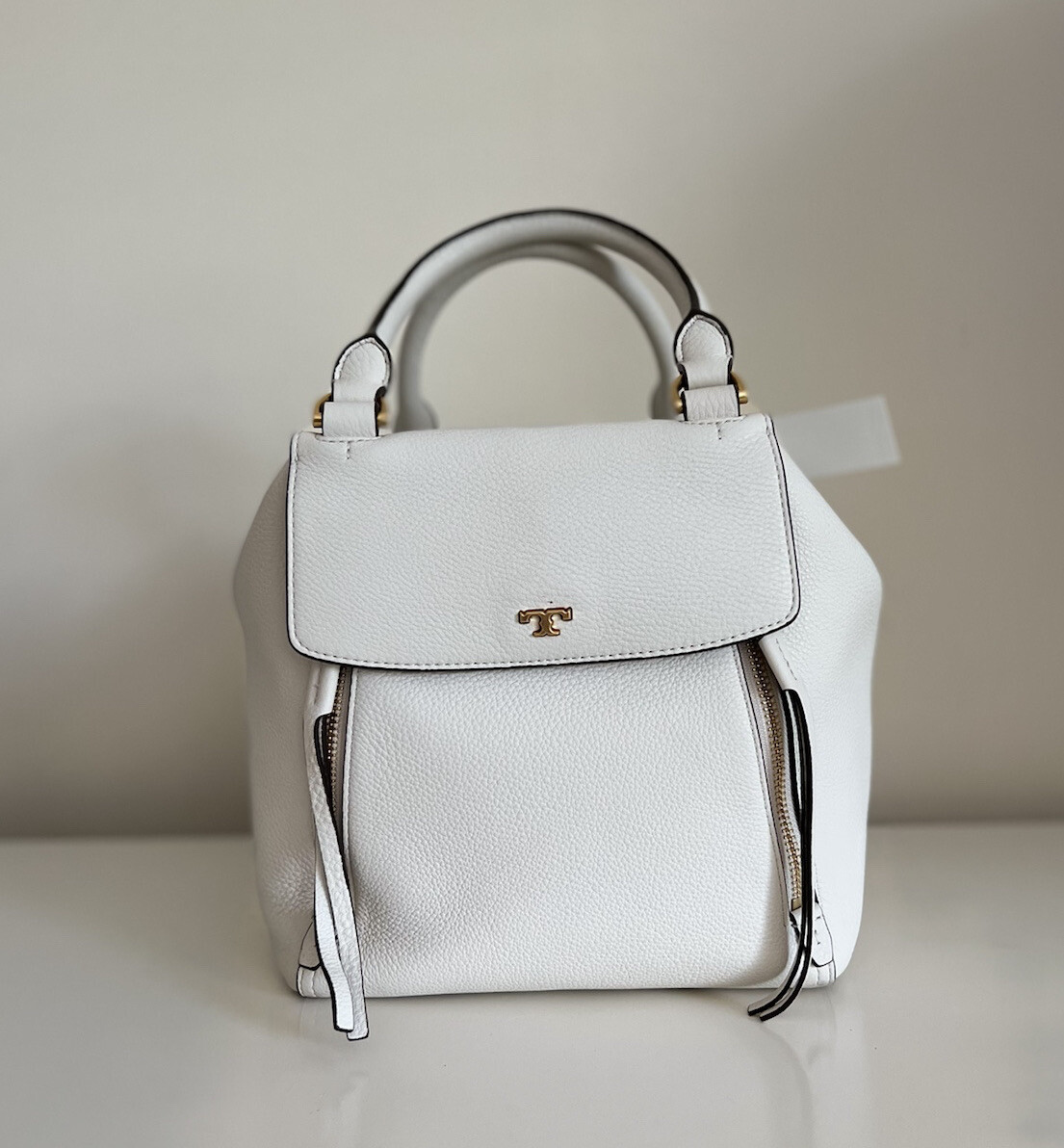 TORY BURCH SMALL HALF-MOON SATCHEL BIRCH COLOR | eBay TORY BURCH SMALL HALF-MOON SATCHEL BIRCH COLOR | eBay