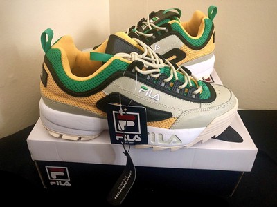 fila disruptor green yellow