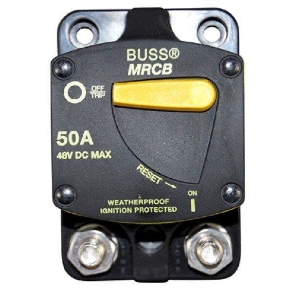 Marpac 7-1743 50 Amp Bussmann 187 Series Circuit Breaker Surface Mount