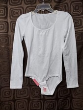 COTONELLA GYMNASTICS / DANCE LEOTARD WHITE SIZE M/L NEW WITH TAGS