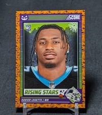 Xavier Legette Orange Pumpkins Rookie RC 2024 Score A Treat Card #49 Panthers. rookie card picture
