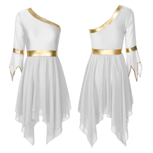Para mujeres Disfraz de Baile Fiesta Vestido Show Vestidos de Baile Ropa Corta Borde Gimnasio - Imagen 62 de 77