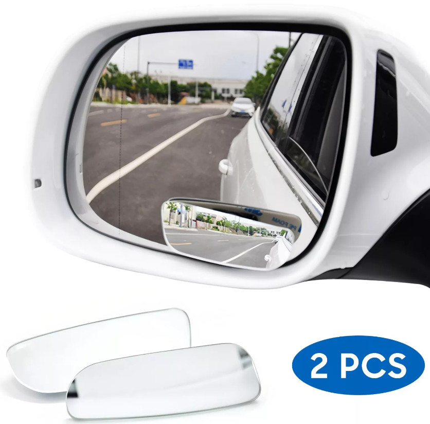 2PCS Blind Spot Mirror Auto 360° Wide Angle Convex Rear Side View Car Truck SUV