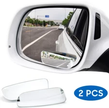 2X Blind Spot Mirror Auto 360° Wide Angle Convex Rear Side View Car Truck SUV E