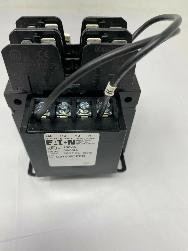 Cutler-Hammer Eaton C0100E5EFB Control Transformer 100VA P-208/230/460V S-24/115 - Image 3 of 4