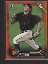 HEATH QUINN 2016 BOWMAN DRAFT ORANGE PARALLEL CARD #BD-44 /25