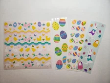Mrs. Grossman sticker sheet You Choose - Vintage Easter eggs bunny rabbit spring