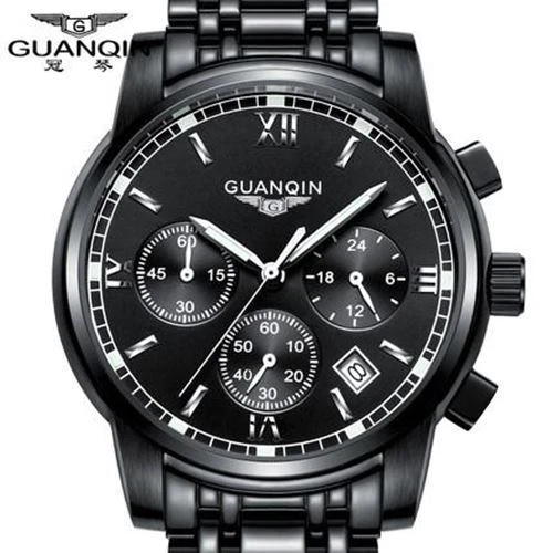 GUANQIN Fashionable Branded Business Watch - Men's / Gents - Stainless Steel - Picture 16 of 17