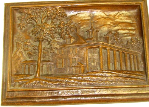 (pgasteelers1)Press wood composition Mount Vernon Home of Washington 9 x 6 1/2" - 第 1/4 張圖片