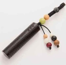 Copper Statue Chinese Ebony Carved Sandalwood Exquisite Car Key Buckle Pendant