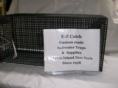 Hand Made E-Z Catch Northern Style 24'' Eel & Green Crab Combo Pot 1/2 x 1/2 Mesh