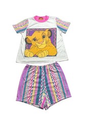 Rare Vintage 90s Disney The Lion King Tribal Childrens Shirt And Short Set AOP
