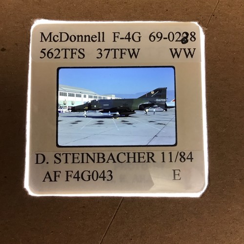 35mm SLIDE - McDonnell F-4G Phantom 562TFS 37TFW WW - 1984 - F4G043