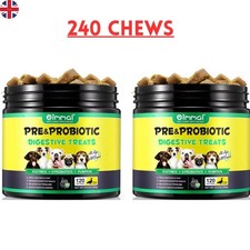 2 pcs 120 PRE PROBIOTICS Oimmal Dog Chews Food Treats HEALTHY DIGESTION UK