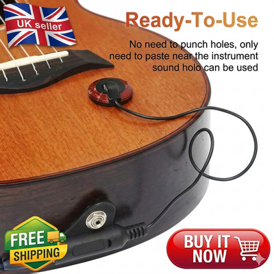 Piezo Kontakt Gitarre Tonabnehmer Gerät Audio Klinke Instrument Sound Mikrofon Tonabnehmer