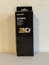 Sharp AN-3DG40 Active Shutter 3D Glasses Blac...