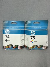 2PK Genuine HP 74 HP 75 Ink for Deskjet Officejet J5780 EXP DATE DEC 2010