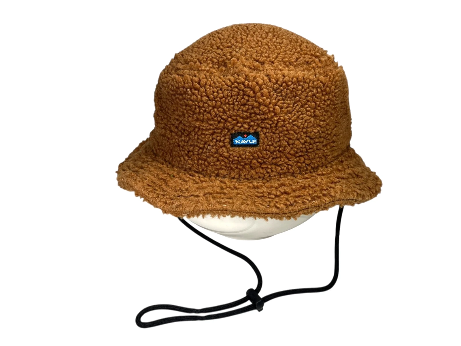 KAVU Brown Warm FLEECE OUTDOOR BUCKET HAT Winter Boonie Hike Ski Sun Gym S/M