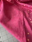 Lovely Textured 1 Yard Pink Heavy Fabric with Orange & Purple Raised Polkadots — photo 6