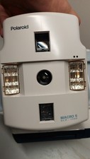 Polaroid Macro 5 SLR 1200 instant film camera and case