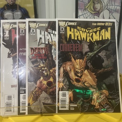 The Savage Hawkman Issues 1-4 DC Comics 4 Book Lot