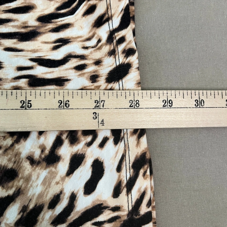 Soma Pajama Set Womens Size XL Brown Leopard Print Loungewear Sleepwear Pjs - Image 4 of 4