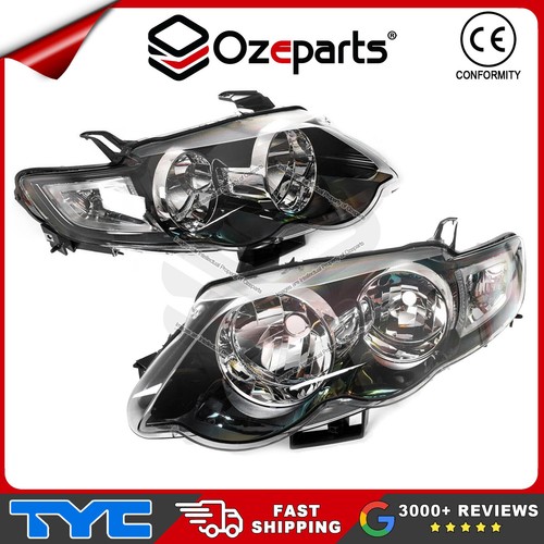 Pair LH+RH Head Light + Eyelids For Ford Falcon FG 2008~2011 XR6 XR8 XR Turbo - Picture 3 of 6