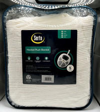 Serta Electric Heated Blanket - ETL certified - Twin size - Ivory color - 62x84