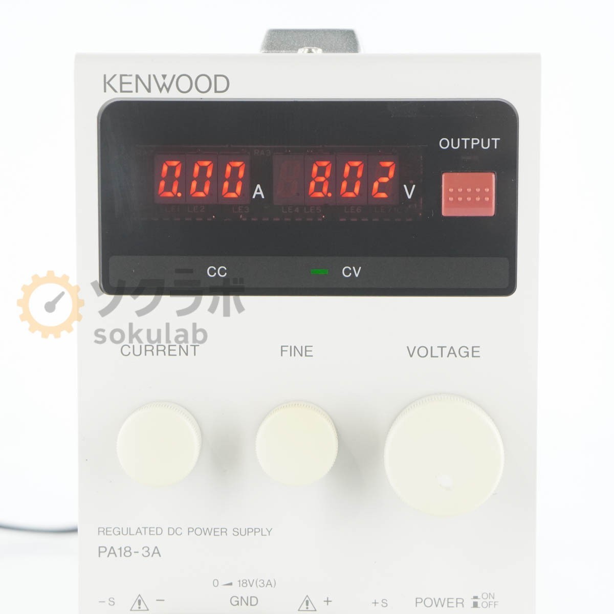 KENWOOD PA18-3A Regulated DC Power Supply Used Excellent+++