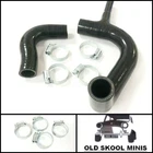 CLASSIC MINI BLACK SILICONE RADIATOR TOP & BOTTOM HOSE KIT 1275 INC. CLIPS 6U1