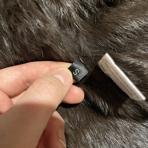 Pellessimo Paris Pelzmantel Hase Fuchs volle Länge komplett gefüttert Metallic Damen S - Bild 10 von 14