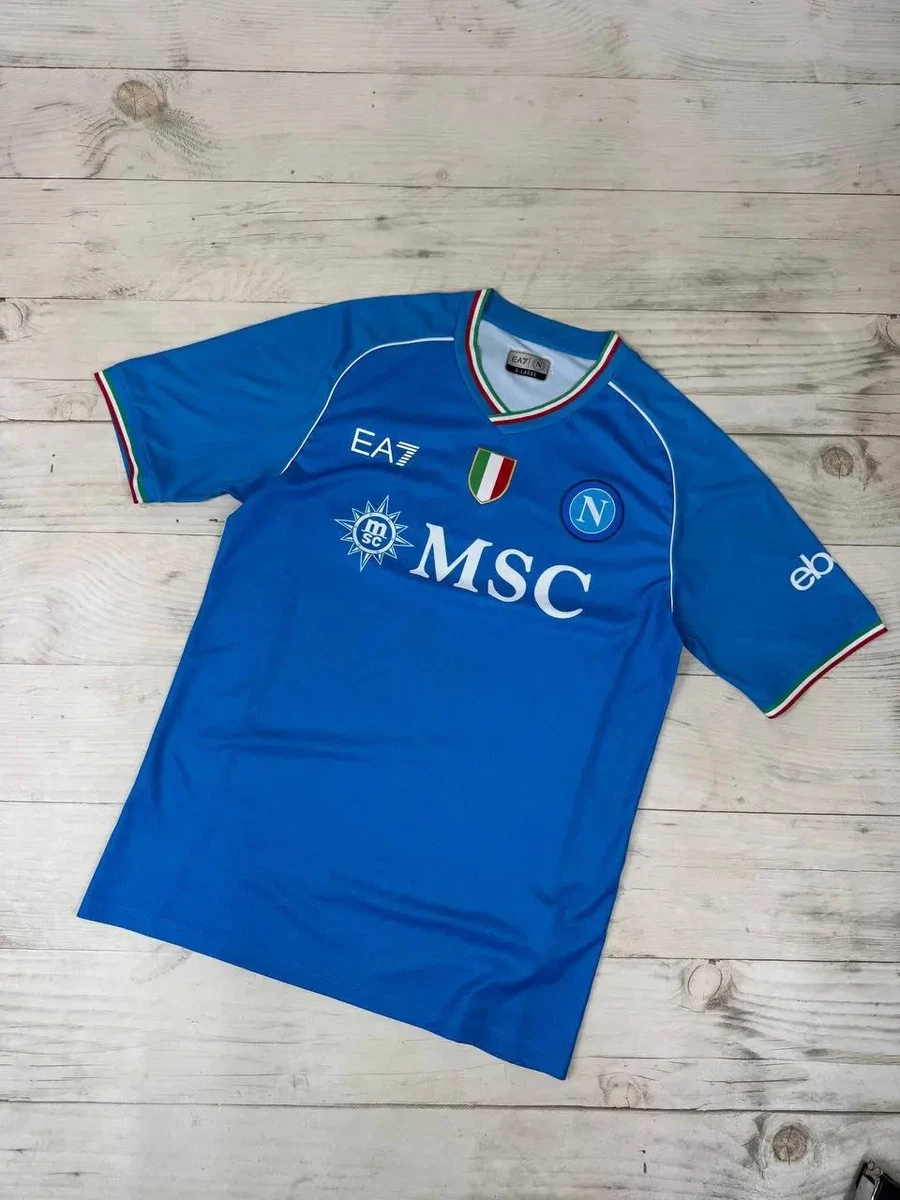 EA7 Armani NAPOLI 2023 2024 Home Shirt Soccer Jersey Men Size XL