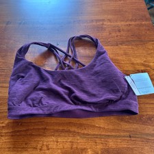 Victorias Secret Womens Bralette Sports Bra Minimum Support Sz Large Cross-back