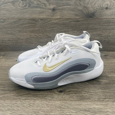 Nike Iso Fly Basketball Shoes Youth Size 5.5Y White Gold FN4384 100
