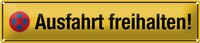Blechschild StraßEnschild 46X10Cm Ausfahrt Freihalten Gelbes Schild