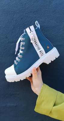 Art Company Blue Boot Shoes 42 Limited Rare Camper McQueen Buffalo Unisex New