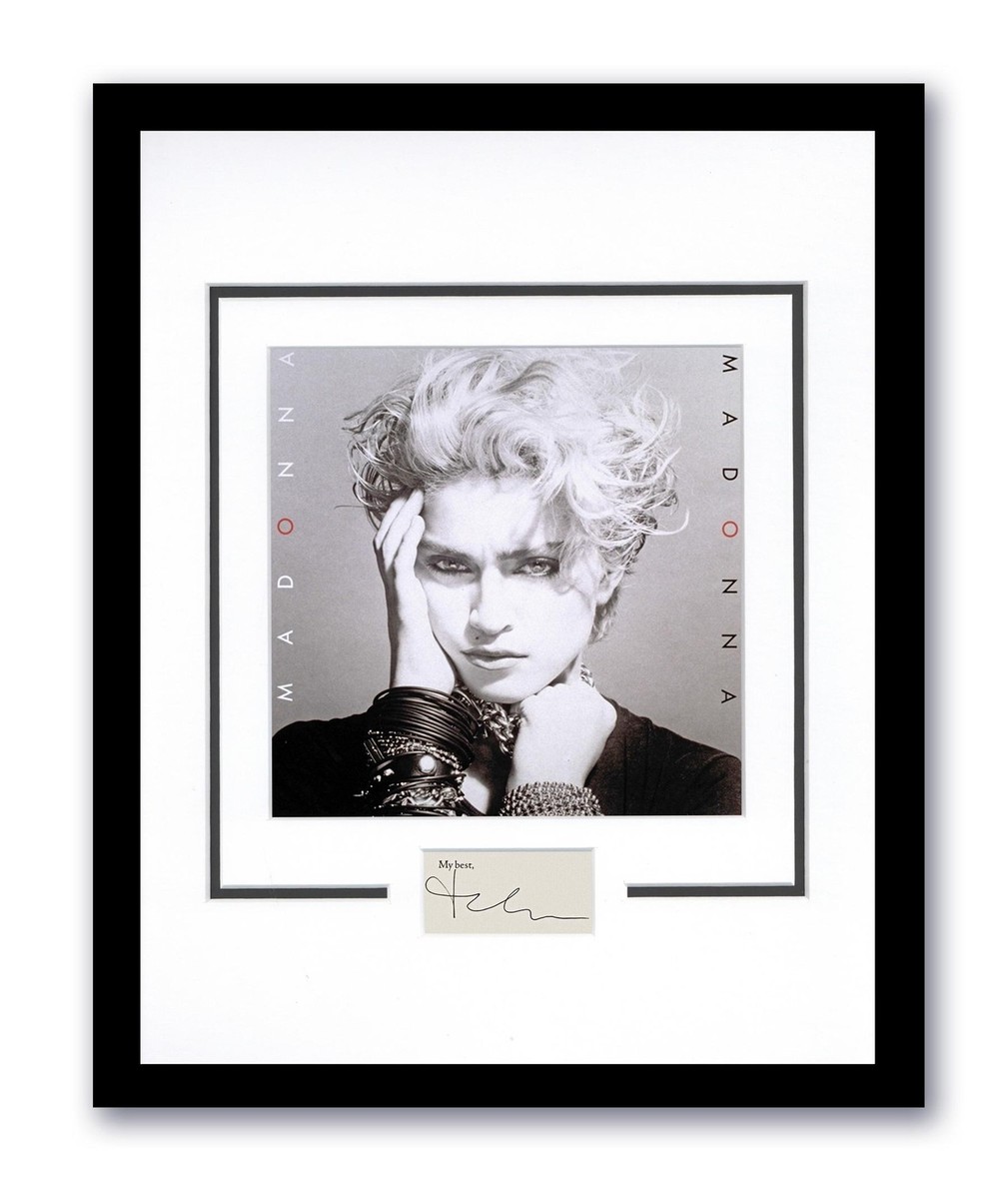 マドンナ　直筆サイン入り写真 COA証明書付 　Madonna Madonna Autographed Signed 11x14 Framed Photo Self-Titled Debut