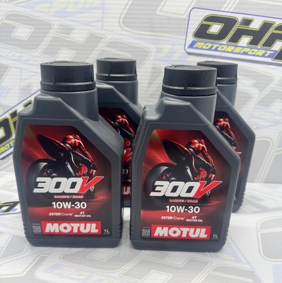 Motul 300V 10W30 Road Racing vollsynthetisches Motorrad Motoröl 4L 4 Liter