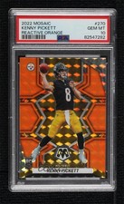 2022 Mosaic NFL Debut Reactive Orange Prizm Kenny Pickett PSA 10 GEM MT 1i9m