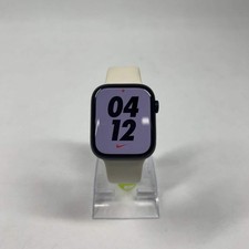 Apple Watch Series 7 45MM Midnight Aluminum White Sport Band MKJL3LL/A