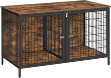 Dog Crate Furniture for 2 Dogs, 43.3" Dog Kennel with Removable Divider, Heavy S